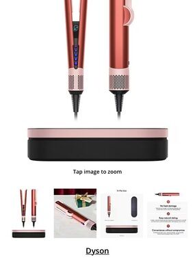 Dyson Strawberry Bronze Wet-to-Dry Hair Straightener with Pink Accents